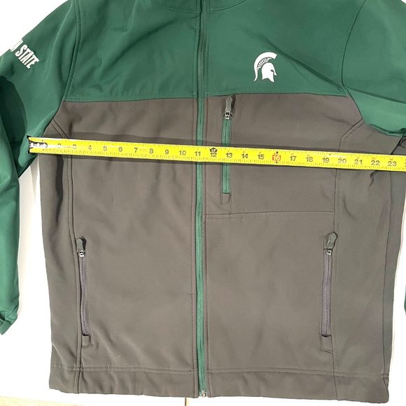COLOSSEUM Michigan State 4 pocket full zip jacket with velcro sleeves - Size XL - Picture 11 of 13